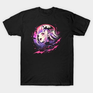 Blood Moon Anime Girl T-Shirt